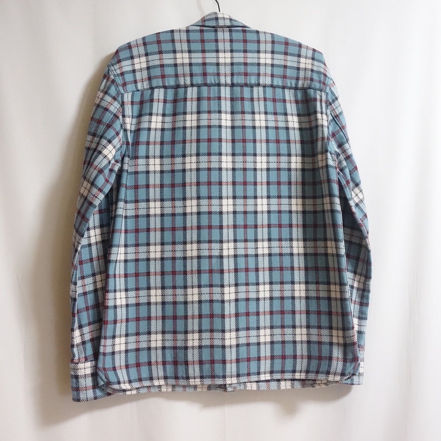 【定価2.5万 THE FLAT HEAD ワイドスプレッド チェックネル シャツ 40】F-SNO-104L フラットヘッド WIDE SPREAD NEL SHIRTSの画像3