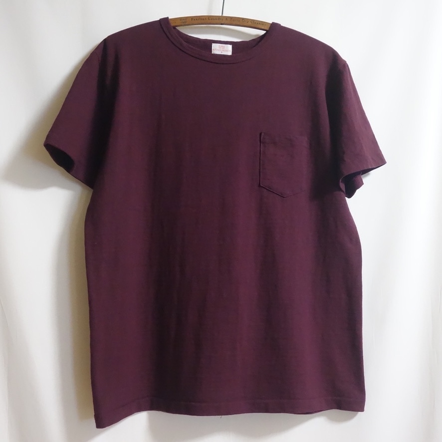 【ATLAST&CO. Butcher Products POCKET TEE XL（42-44）】ボルドー ポケット Tシャツ AT LAST & CO. BUTCHER PRODUCTS TIMEWORN CLOTHINGの画像2