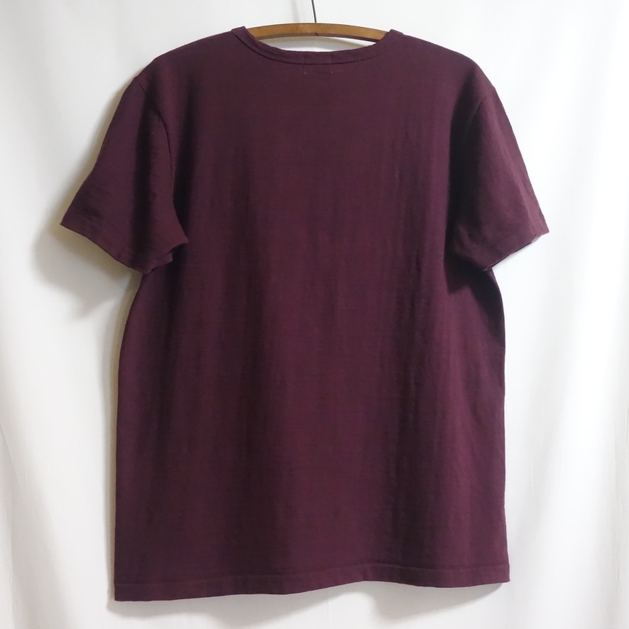 【ATLAST&CO. Butcher Products POCKET TEE XL（42-44）】ボルドー ポケット Tシャツ AT LAST & CO. BUTCHER PRODUCTS TIMEWORN CLOTHINGの画像3