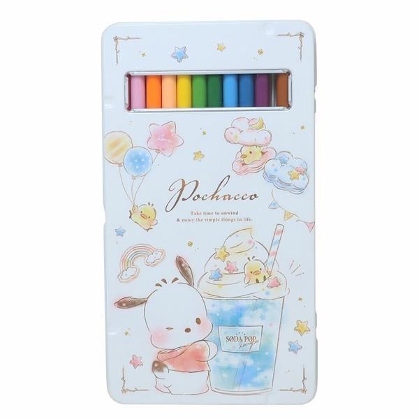  Pochacco can in the case 12 color color pencil SWEET FLUFFY