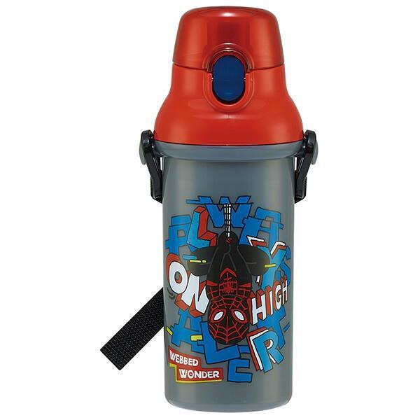 スパイダーマン 水筒 マグボトル 480ml 抗菌 食洗機対応 直飲み プラ ワンタッチボトル SPIDER-MANPOP COMICS 子供 子ど_画像1