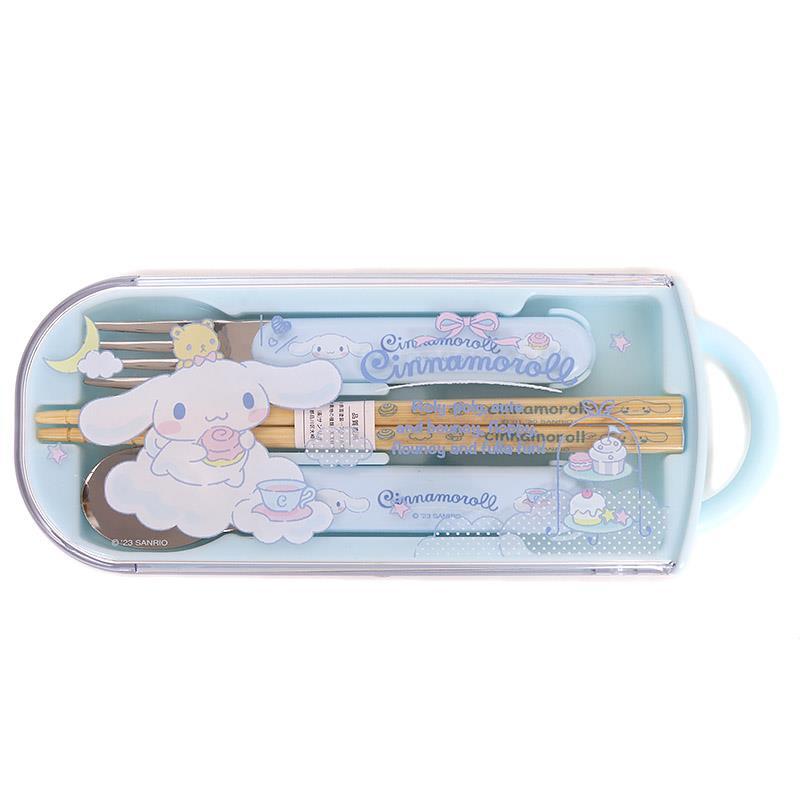  Cinnamoroll ланч комплект вилки, ложки, палочек ложка вилка палочки для еды . данный для ножи ребенок ребенок Kids девочка Sanrio sanrio герой 