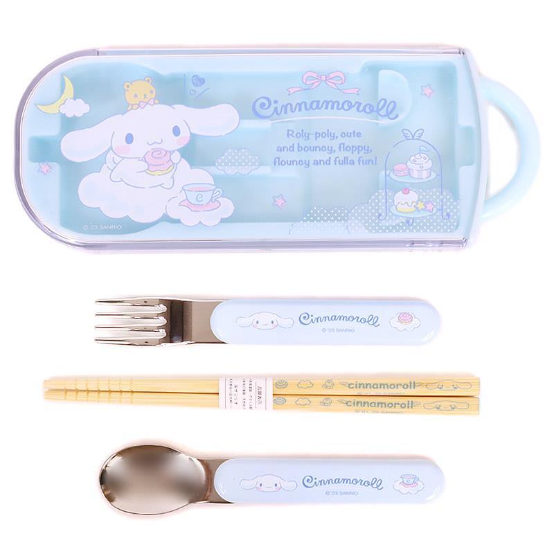  Cinnamoroll ланч комплект вилки, ложки, палочек ложка вилка палочки для еды . данный для ножи ребенок ребенок Kids девочка Sanrio sanrio герой 