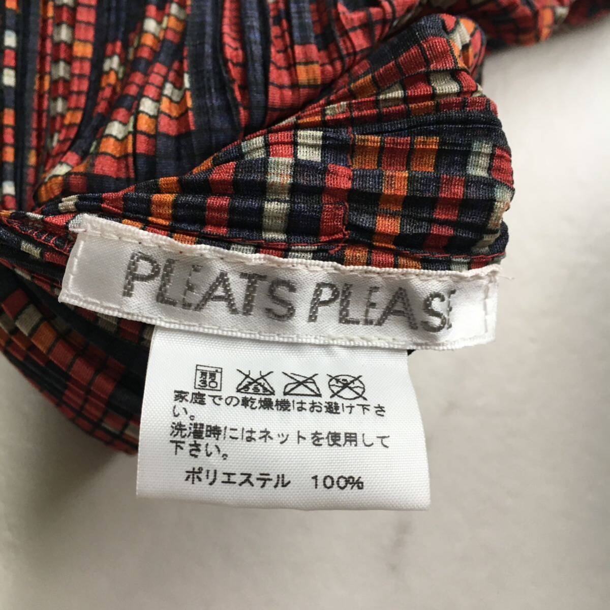 美品　PLEATS PLEASE プリーツプリーズ　レアプリント　フリンジ　ドレス　ワンピース　送料無料_画像7