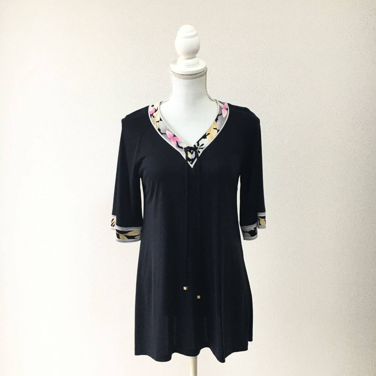 美品 LEONARD レオナール カンカン ストレッチ ドレス 美品 LEONARD レオナール カンカン ストレッチ ドレス