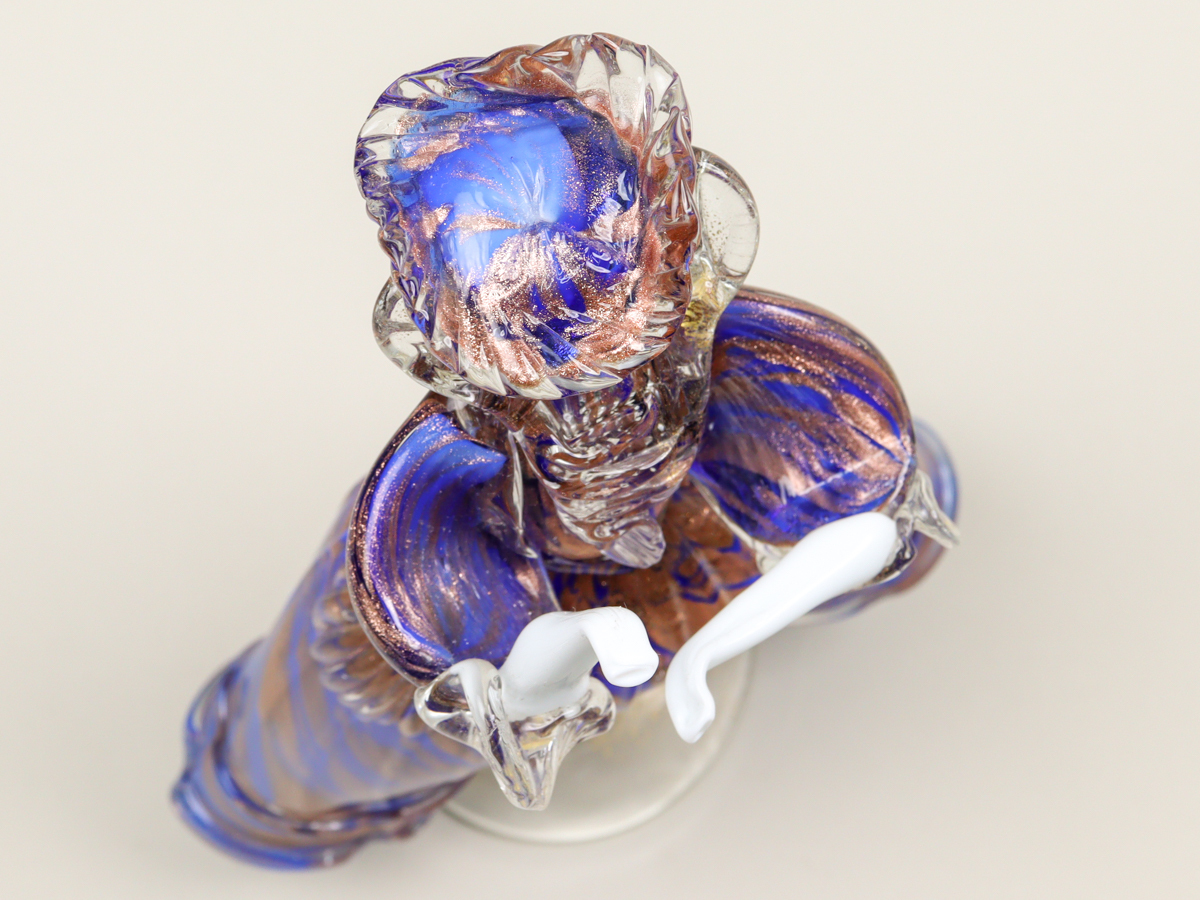 nQUD ベネチアンガラス ムラノ Murano Glass 貴婦人 29cm ダンスドール フィギュリン 置物_画像8