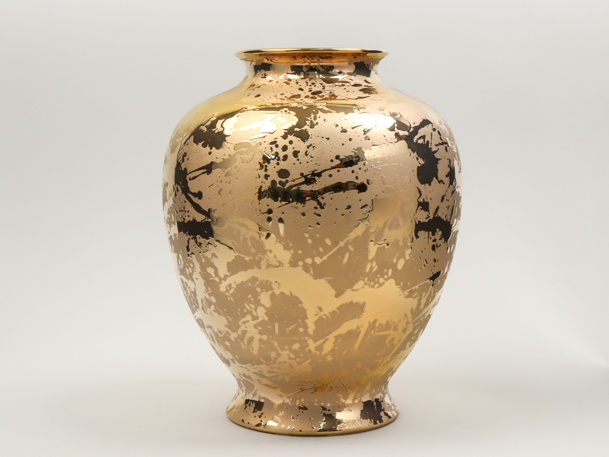 NRA8 NARUMI ナルミ 金彩 花瓶 飾り壷 美品の画像2