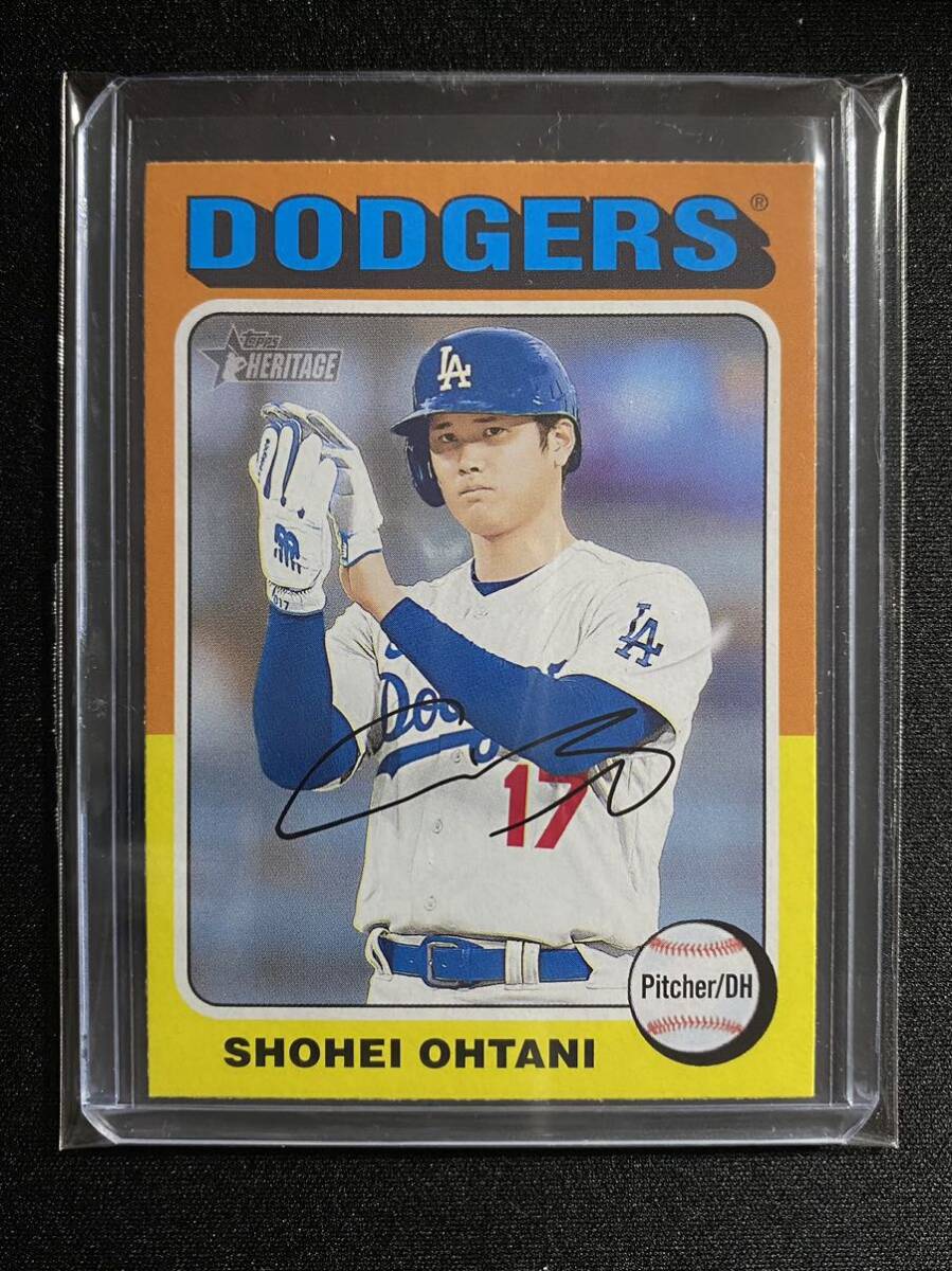 大谷翔平 2024 Topps Heritage Baseball MLB Shohei Ohtani トップス ロサンゼルス ドジャースの画像3