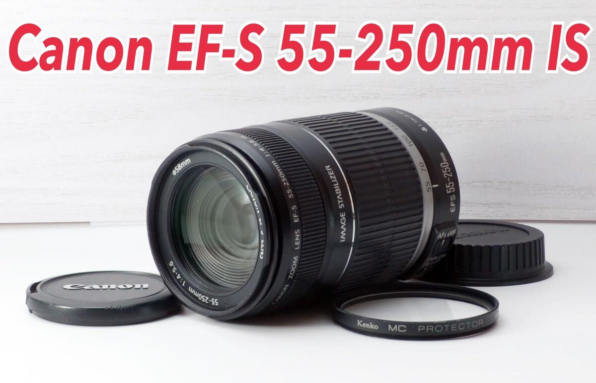 ★Canon EF-S 55-250mm IS★手ぶれ補正付き望遠 1ヶ月動作補償あり！の画像1