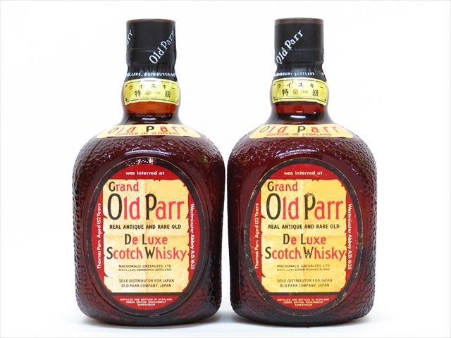 ◆◇[古酒] Old Parr オールドパー デラックス 2本セット 760ml 43％ スコッチ 特級従価表記◇◆_画像1
