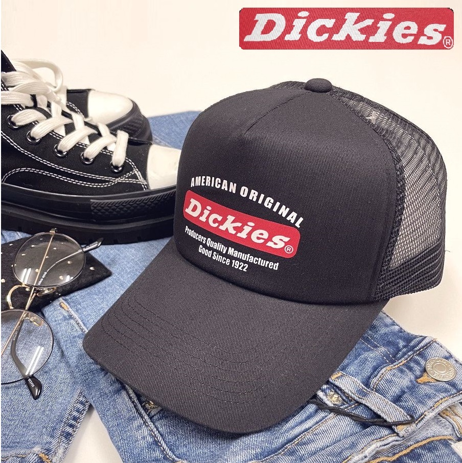 未使用品 Dickies ブラック メッシュキャップ メンズレディース アウトドア キャンプ カジュアル ウォーキング アメリカン 黒 ディッキーズ