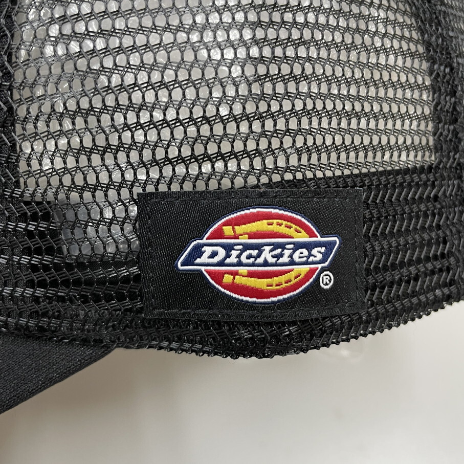 未使用品 Dickies ブラック メッシュキャップ メンズレディース カジュアルアメカジ アウトドアキャンプ ゴルフ オレンジロゴ ディッキーズ