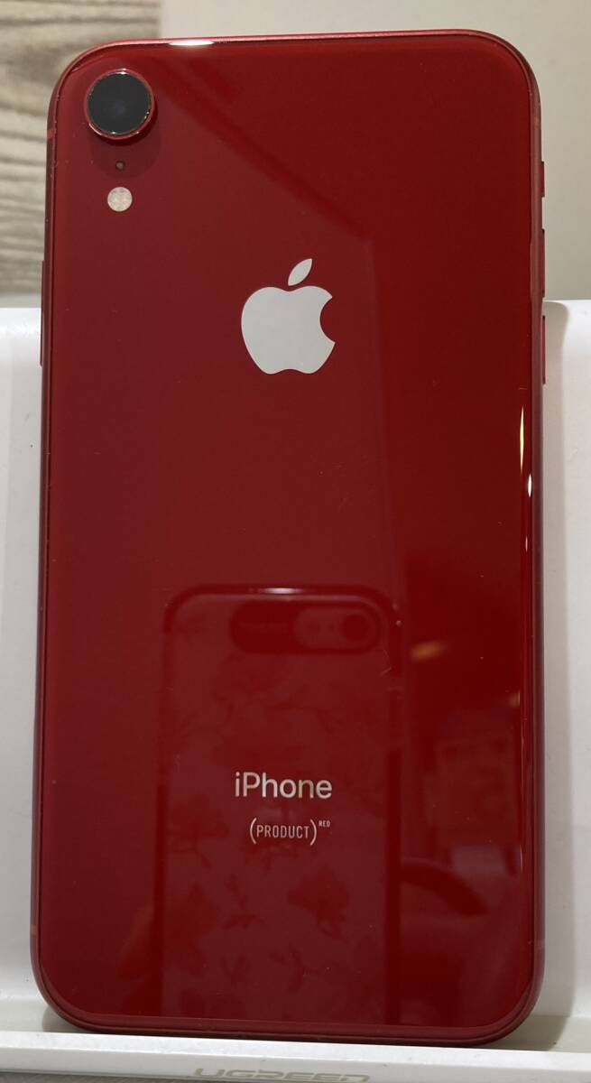 【ジャンク品/SIMフリー】iPhone XR 64GB プロダクトレッド バッテリー82％ Apple 液晶表示不良 起動確認済み【1円スタート】の画像4