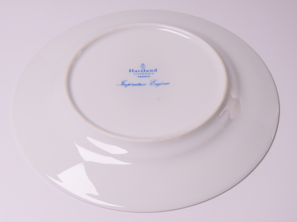 【ONE'S】Haviland LIMOGES アビランド リモージュ アンペラトリス ユジェニー エリゼ宮殿 晩餐会用食器 プレート 径19.2cm 5枚セット 中皿の画像4