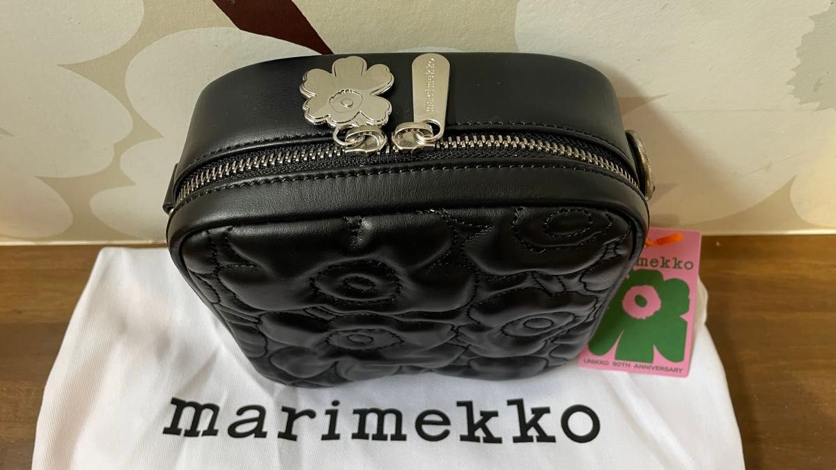 マリメッコ Baby Gratha Unikko 60th ショルダーバッグ　marimekko  レザーバック　ウニッコ