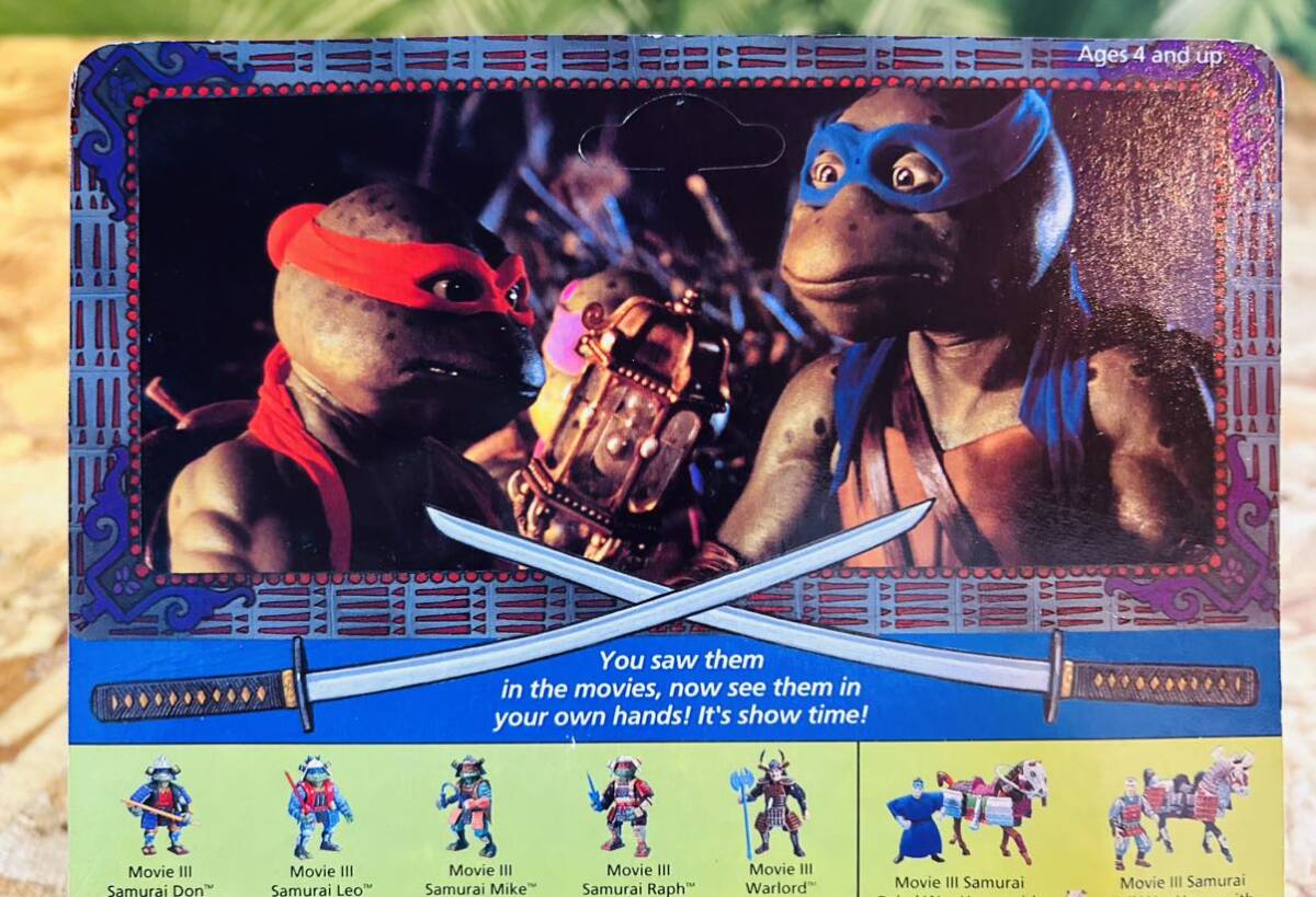 90' vintage Teenage Mutant Ninja Turtles MOVIE Ⅲ SAMURAI RAPH②◇ビンテージ忍者ミュータントタートルズ◆サムライラファエロ◇当時の画像9