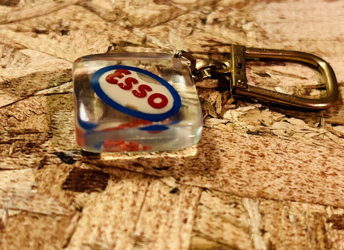 60' vintage ESSO keychain×3◆MADE IN FRANCE◇ビンテージエッソキーホルダー当時◆フランス製◆昭和レトロ◇エッソガールBourbonの画像7