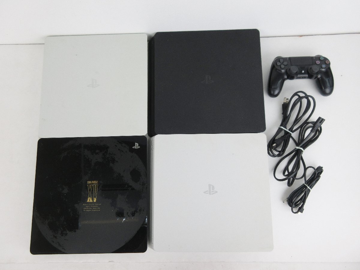 ジャンク品★PS4　本体（CUH-2200B×1 / 2200A×2 / FF XV ×1）合計4台セット　★初期化済★動作未確認★現状品【ゲ-543】_画像1