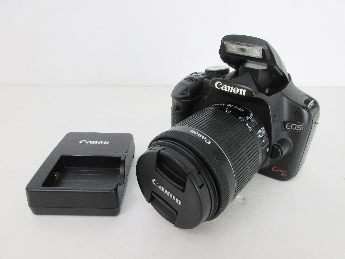 【ジャンク品】Canon EOS kiss X3 キャノン イオス キス DS126231 デジタル一眼レフカメラ 【家電-319】の画像1