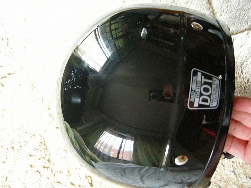 ハーレー純正　ヘルメット　XＸＬ　黒艶　シールド内蔵　スカル_画像6