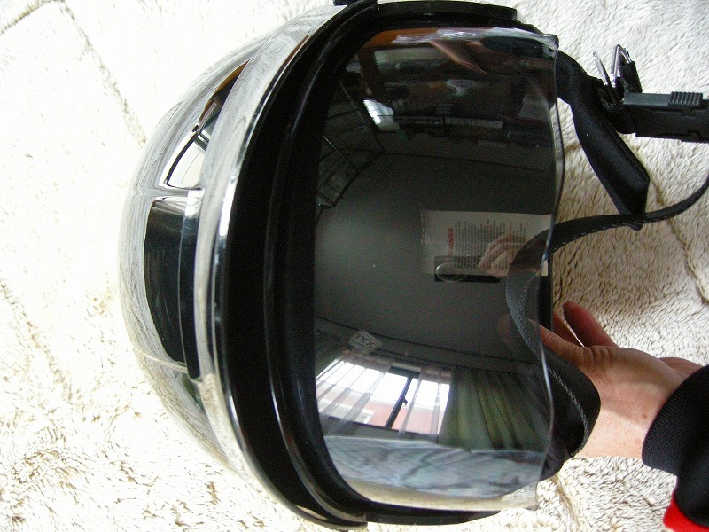 ハーレー純正　ヘルメット　XＸＬ　黒艶　シールド内蔵　スカル_画像5