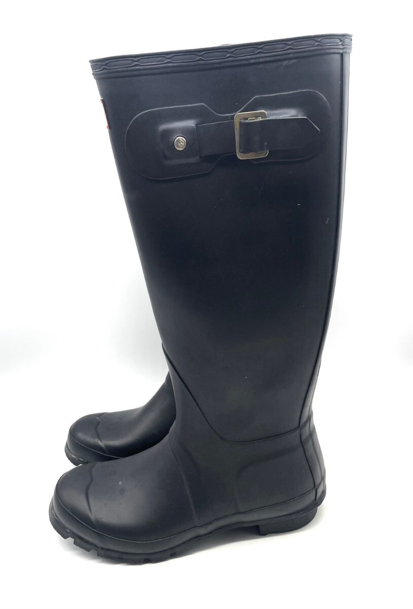  impact price![ various scene . large activity!][HUNTER Hunter ] high class rain boots! black /US6M7F/ boots /4.8