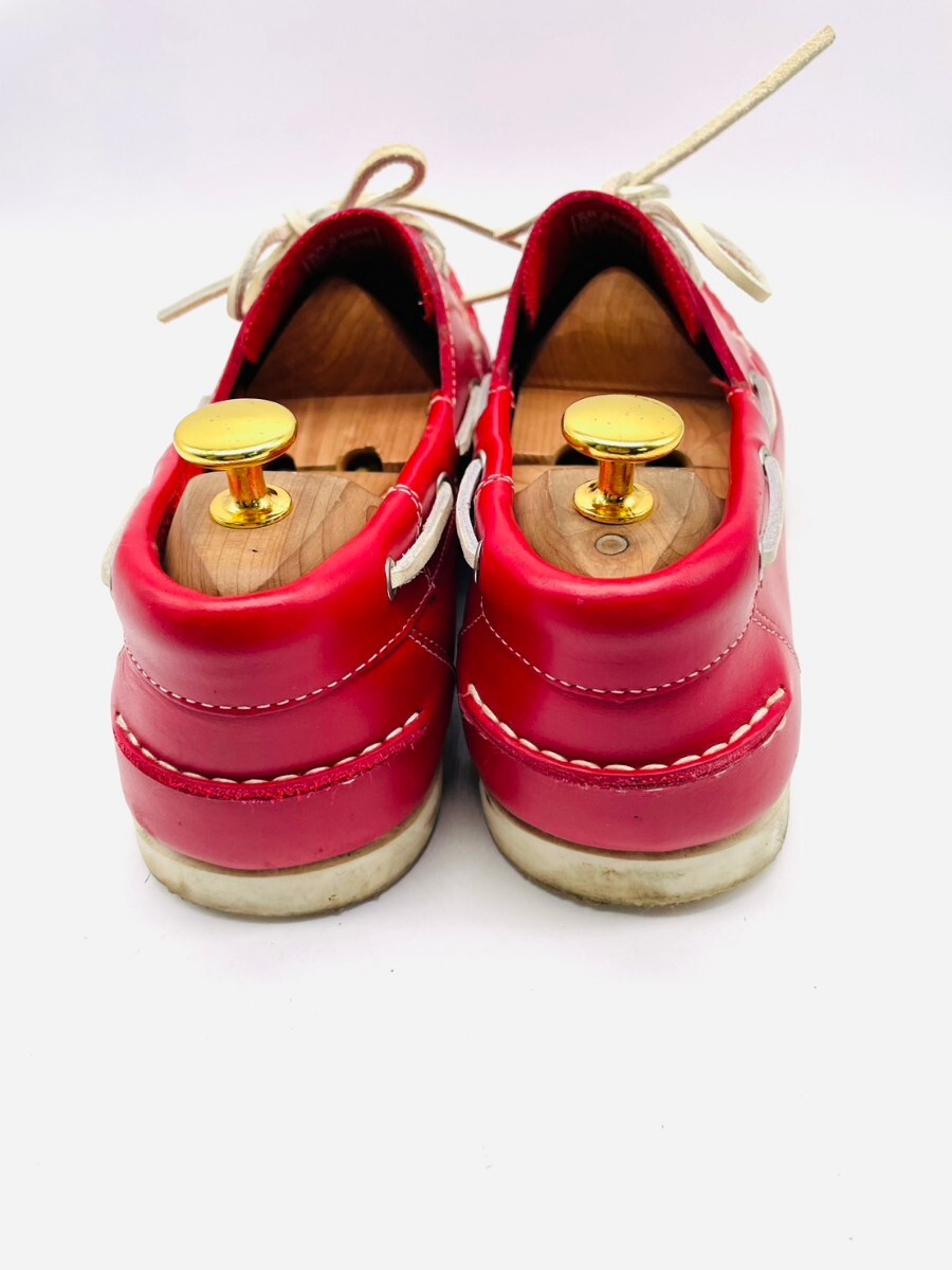  удар цена![ сильнейший 1 пара!][stefanorossi стерео fano Rossi ] высококлассный кожа deck shoes! красный /jp28cm!4.6