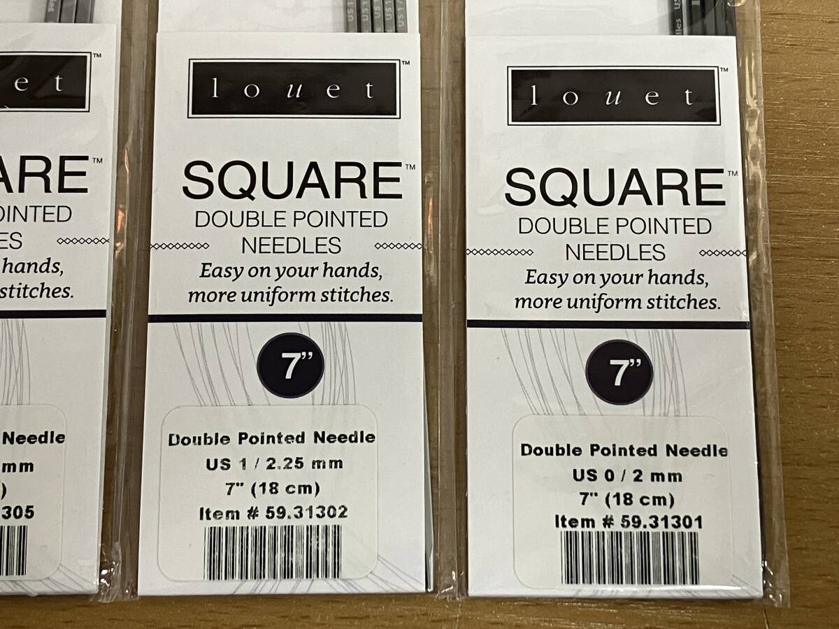 KOLLAGE SQUARE louet double pointed needle ダブル 5本針 棒針 18cm 5セット　送料無料♪_画像4