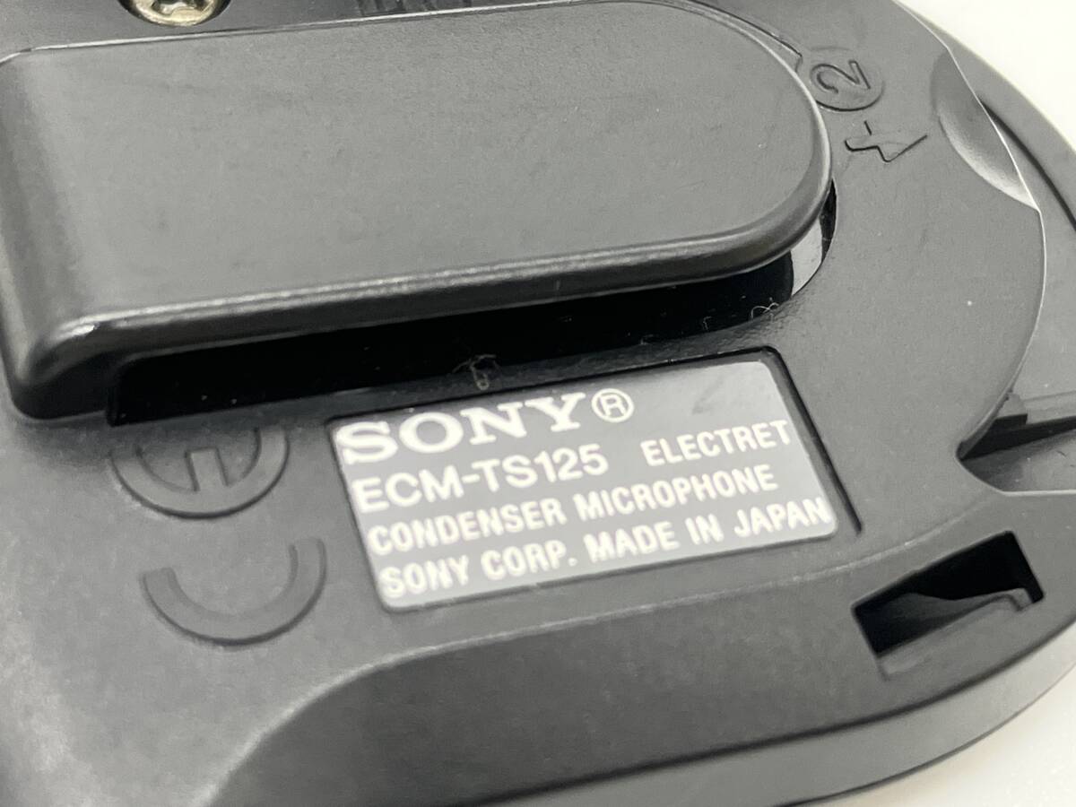 SONY ソニー ECM-TS125 エレクトレットコンデンサーマイクロホン タイピン型 取材用 小型マイクロホン ジャンク　送料無料♪_画像6