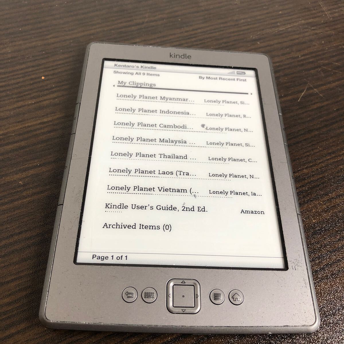 Amazon アマゾン Kindle D01100 2GB 電子書籍リーダー 通電しますの画像3