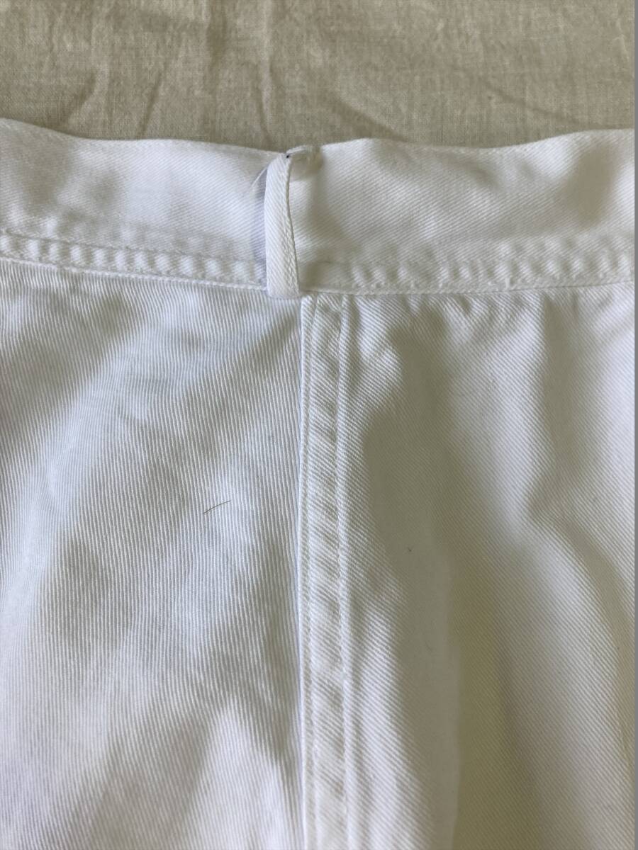  inside . correcting equipped ww2 40s Vintage US NAVY sailor pants w32 loop gap white USN(ARMYchino to coil wide white Denim 50s 30s)