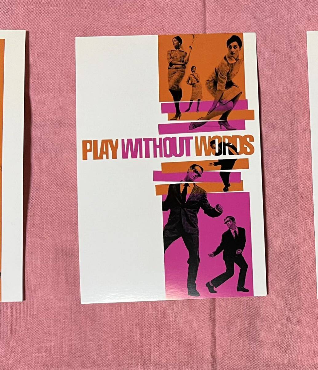 【未使用】Play Without Words ポストカード3枚セット　Richard Winsor サイン入り_画像3