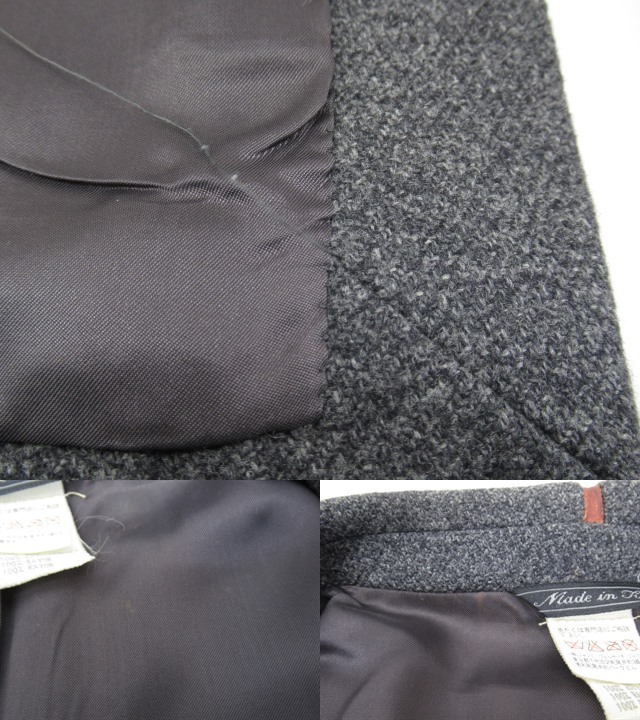 n50958-ap used *GIANNI VERSACE Gianni Versace . wool cashmere men's jacket size 50 Italy gray series [171-240417]