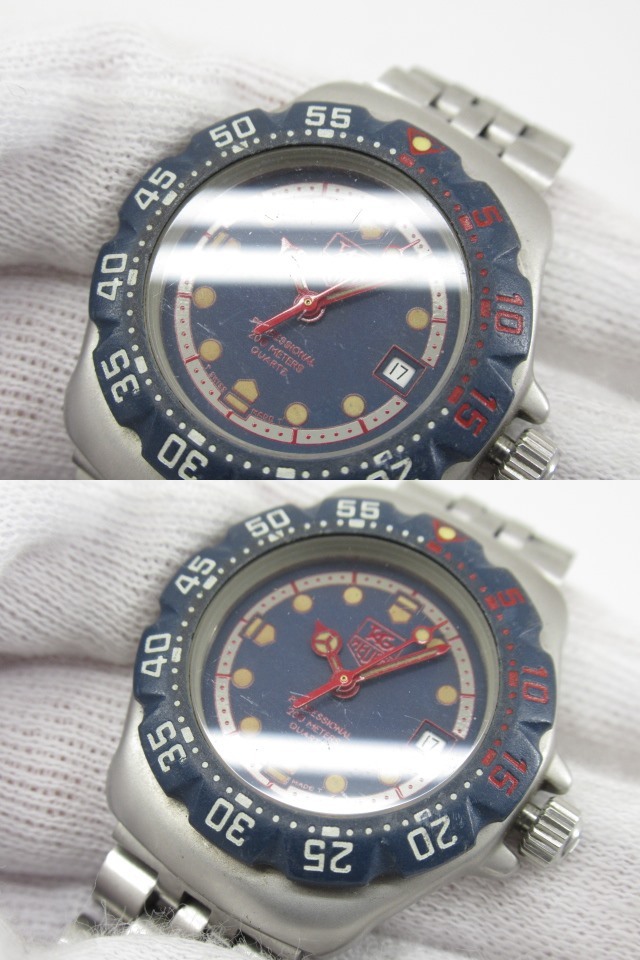 d80346-ap [送料280円]中古◇TAG HEUER タグホイヤー プロフェッショナル フォーミュラ1 WA1210 デイト クォーツ 腕時計 [158-240420]の画像9