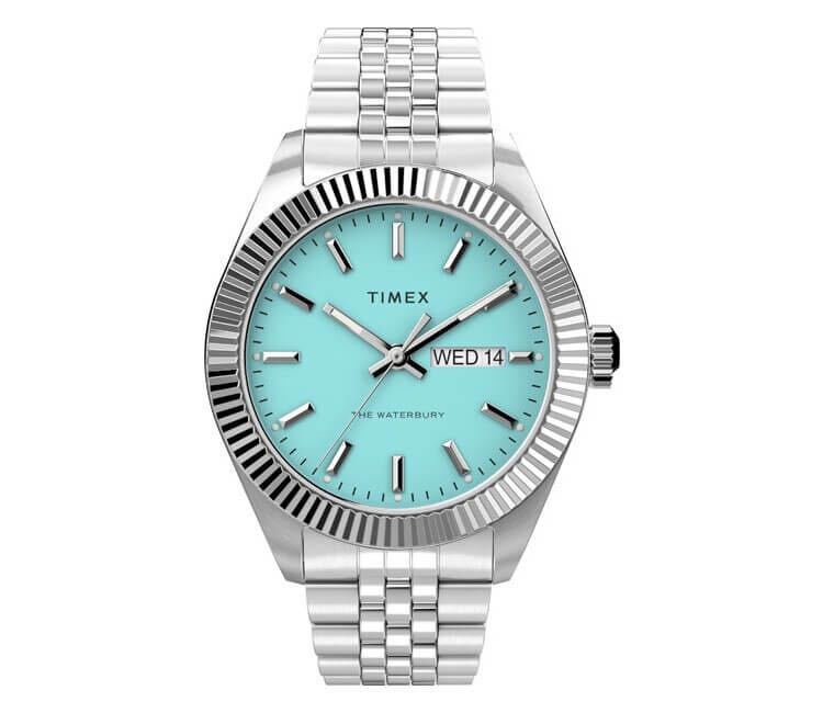  бесплатная доставка TIMEX waterbury legacy Timex вода Berry Legacy голубой бирюзовый 41mm TW2V18200 наручные часы часы 