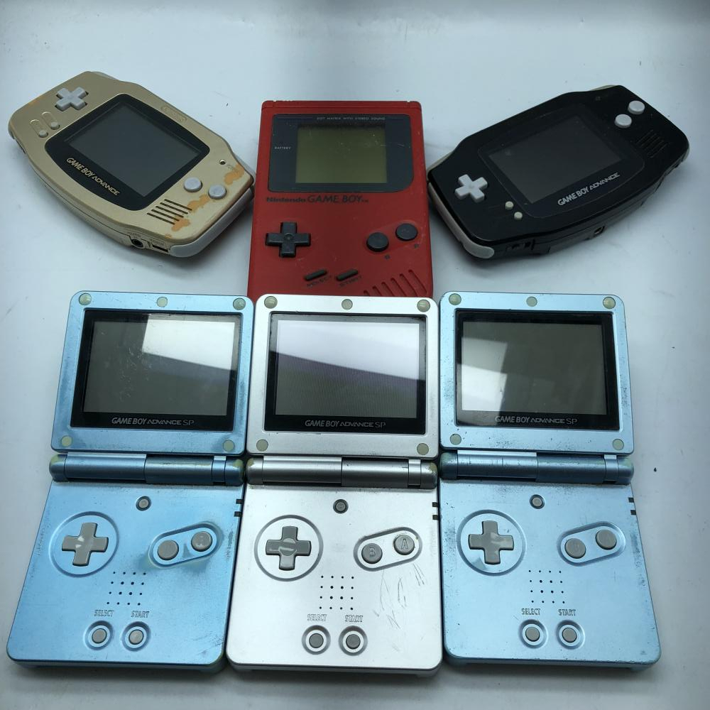 【中古】本体）【ジャンク】GBA 2台  GBA SP 3台 初代ゲームボーイ 1台 セット NINTENDO 任天堂[240031054284]の画像1