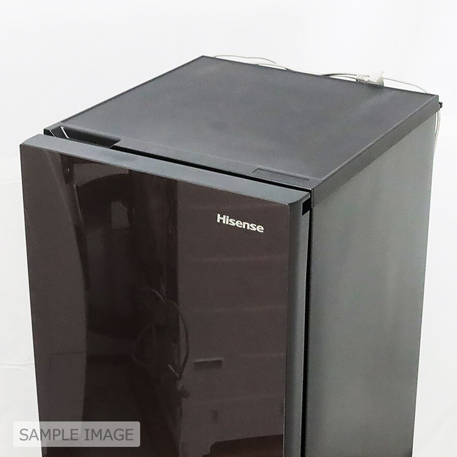 中古/屋内搬入付き Hisense 2ドア冷蔵庫 154L 60日保証 HR-G1501 ガラスドア ファン式 ダークブラウン/美品_画像7
