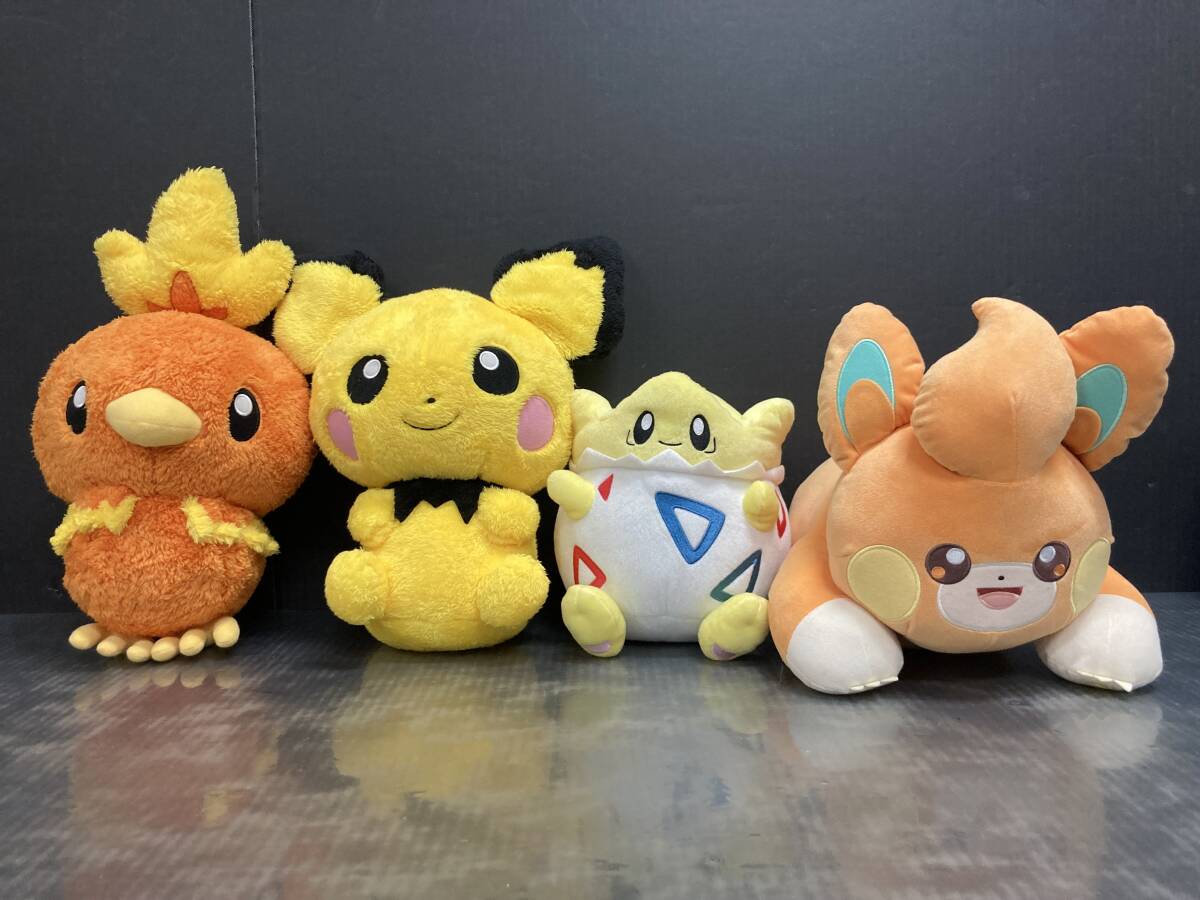 ■【現状品】ポケモン ぬいぐるみ① 8点セット クッション ポーチ/ パモ ピチュー ゲンガー アチャモ トゲピー ニャオハ クワッス 他の画像2