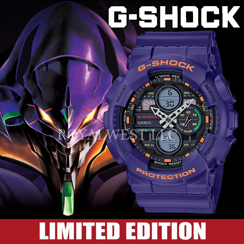 1円～ 1スタ通称EVA初号機カラーG-shock Gショック 美しすぎるパープル 逆輸入 新品未使用 本物200m防水メンズ腕時計カシオCASIOミリタリーの画像1