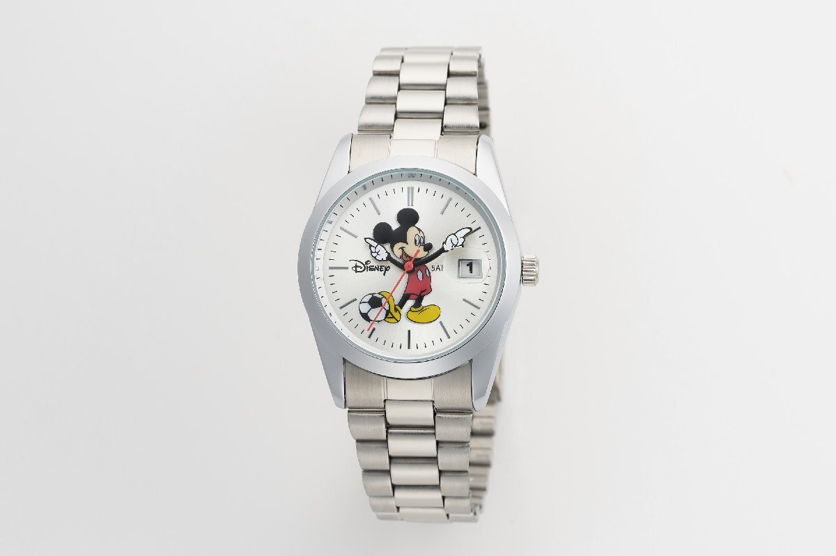 1円～ 1スタ アナザーヘブン×Disney限定MICKEYミッキーマウス別注コラボ時計エクスプローラー1オイスターデイトシルバーSSOPH逆輸入の画像6