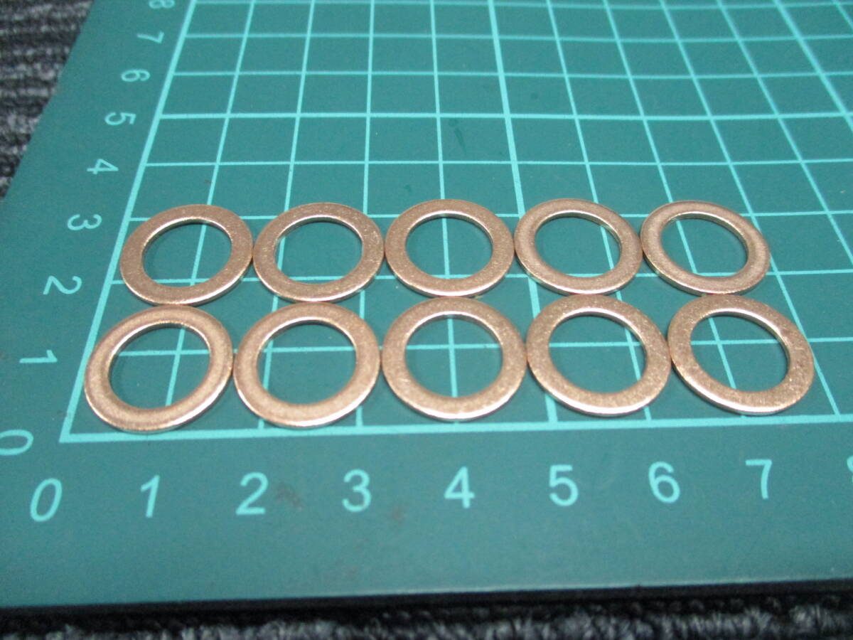 * postage nationwide equal :84 jpy * new goods brake for copper washer 10 pieces set (Z250/Z400/Z650/Z750/Z900/Z1000/H2/Z1/Z2/KZ/FX/KH/SS/ZGP/GPZ/FT