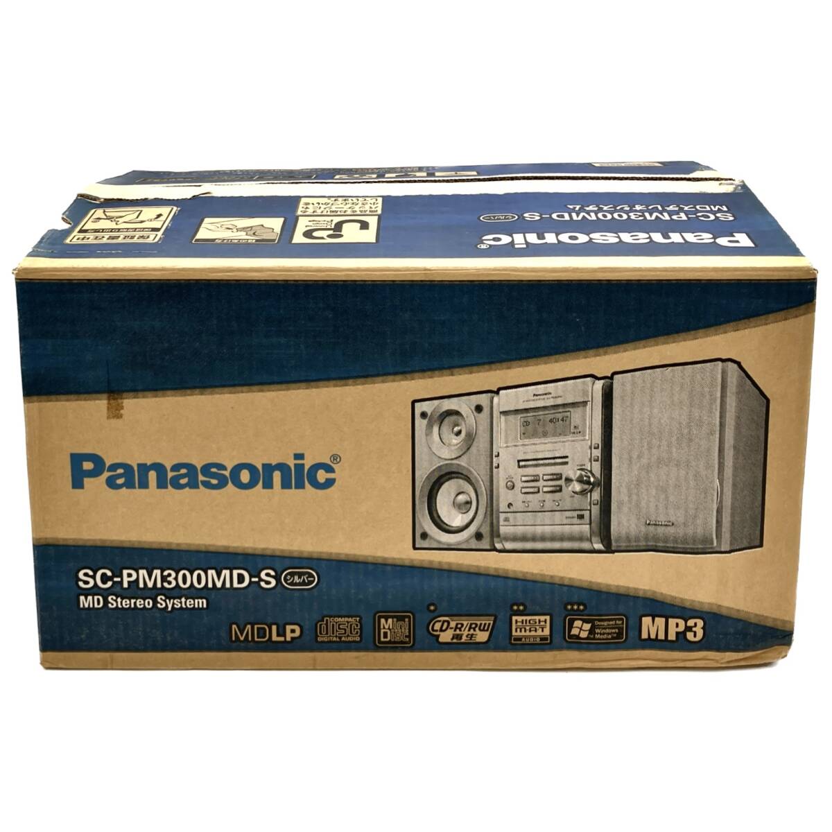  не использовался [Panasonic SC-PM300MD-S MD стерео система серебряный ] Panasonic проигрыватель текущее состояние товар D-4605