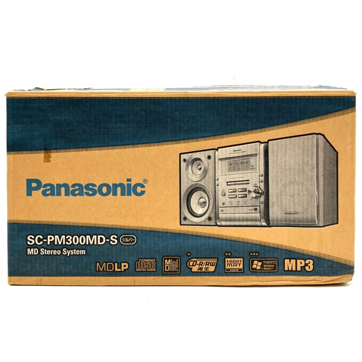  не использовался [Panasonic SC-PM300MD-S MD стерео система серебряный ] Panasonic проигрыватель текущее состояние товар D-4605
