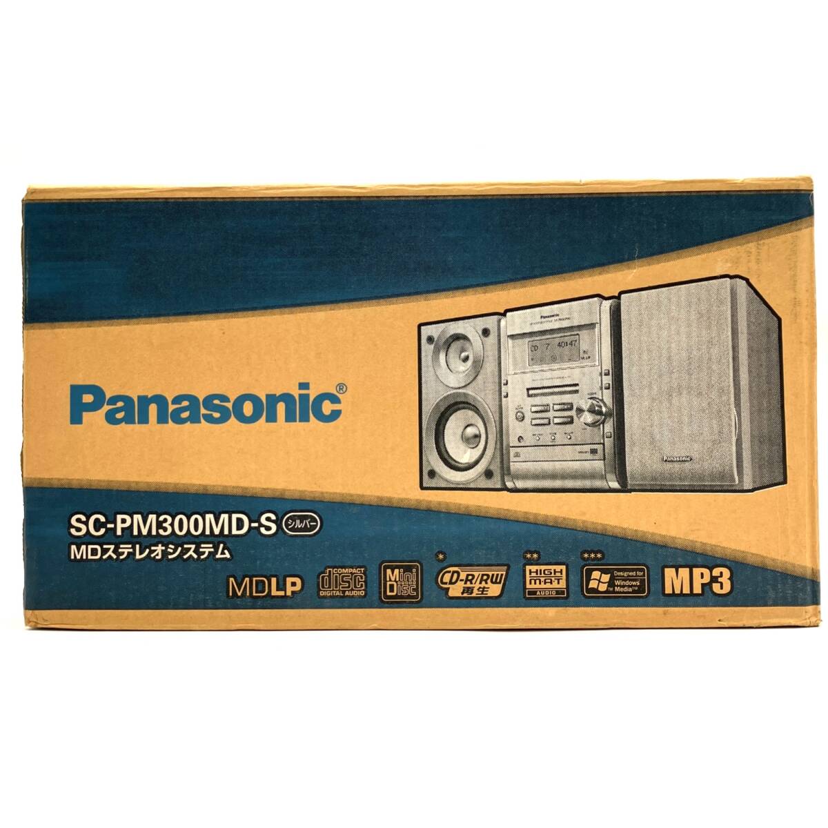  не использовался [Panasonic SC-PM300MD-S MD стерео система серебряный ] Panasonic проигрыватель текущее состояние товар D-4605