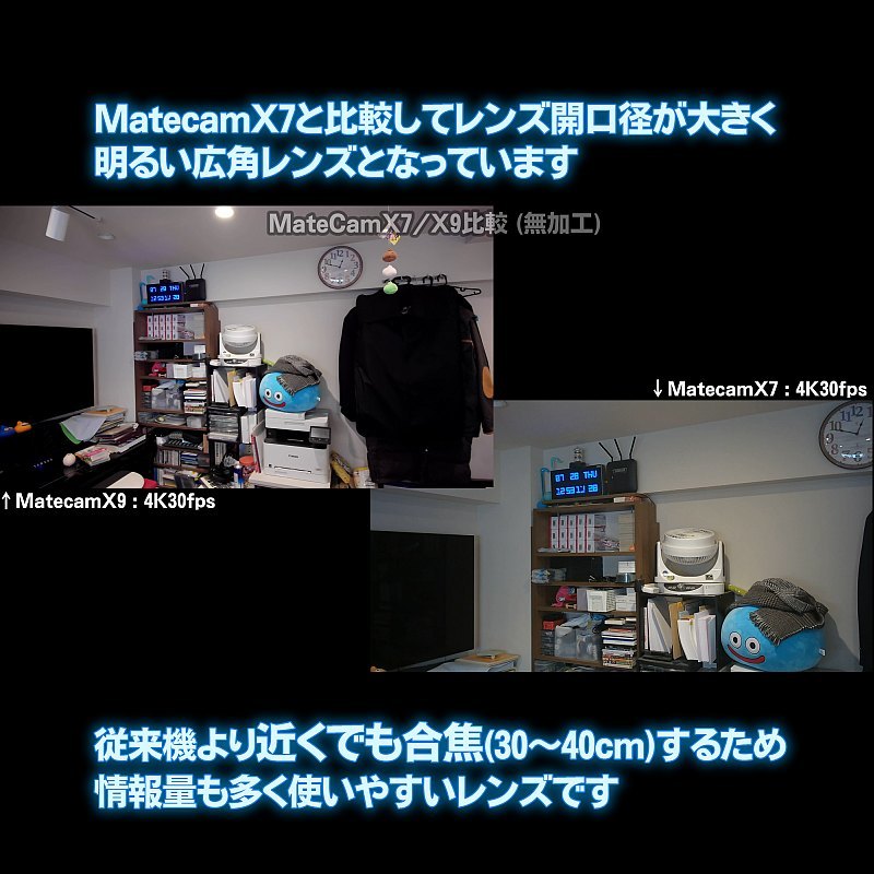 フル4K60f /MateCam X9 /SONY IMX317 /高画質WIFIアクションカメラ /ネイティブ版 /2160P 小型 基盤型の画像4
