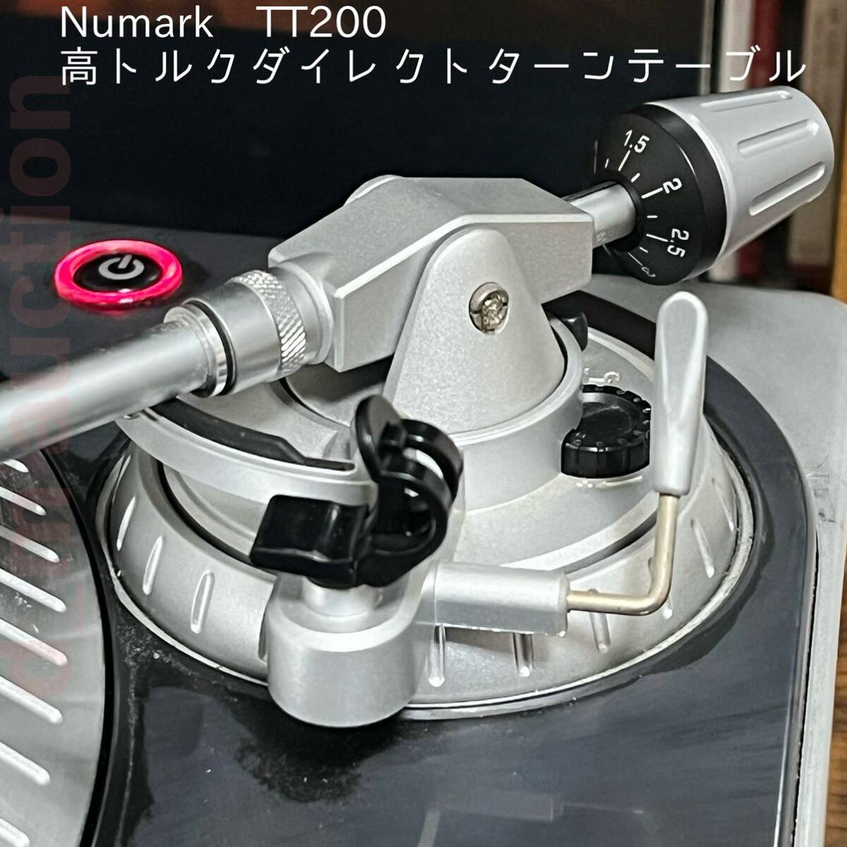 Numark TT200 ダイレクトドライブ ターンテーブル 純正ヘッドシェル+カートリッジ+針付き_画像4