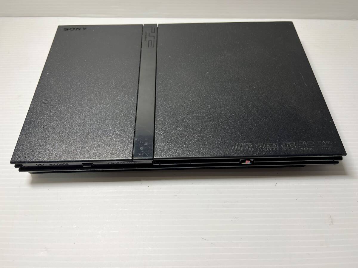 SONY 薄型PS2 SCPH-75000 黒　本体のみ　ジャンク品_画像1