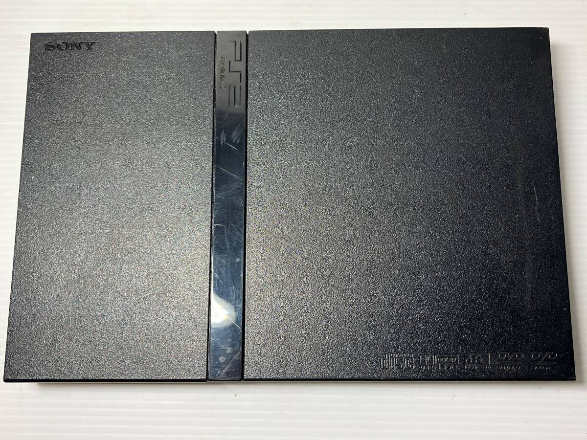 SONY 薄型PS2 SCPH-75000 黒　本体のみ　ジャンク品_画像2
