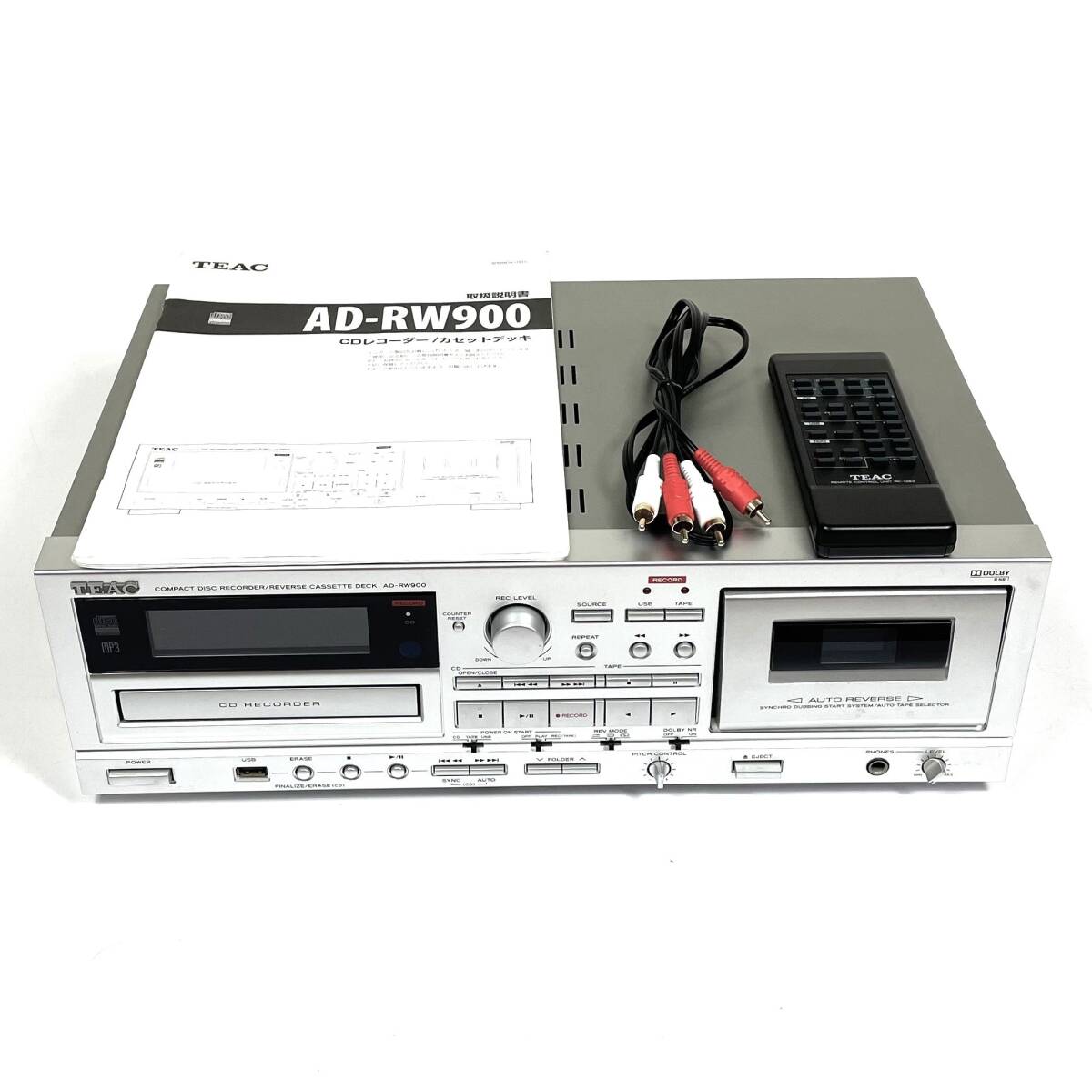 ★☆美品 TEAC AD-RW900 CD/カセットレコーダー USB接続対応 ☆★_画像1