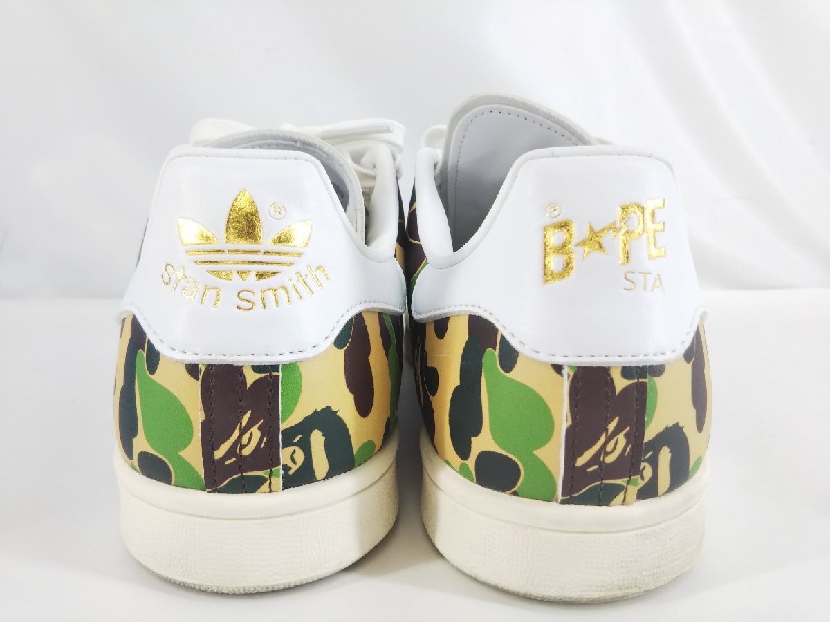 STAN SMITH BAPE IG8949 スタンスミス ベイプ adidas アディダス スニーカー ベイシング エイプ 迷彩 30周年 コラボ ABC CAMO_画像3